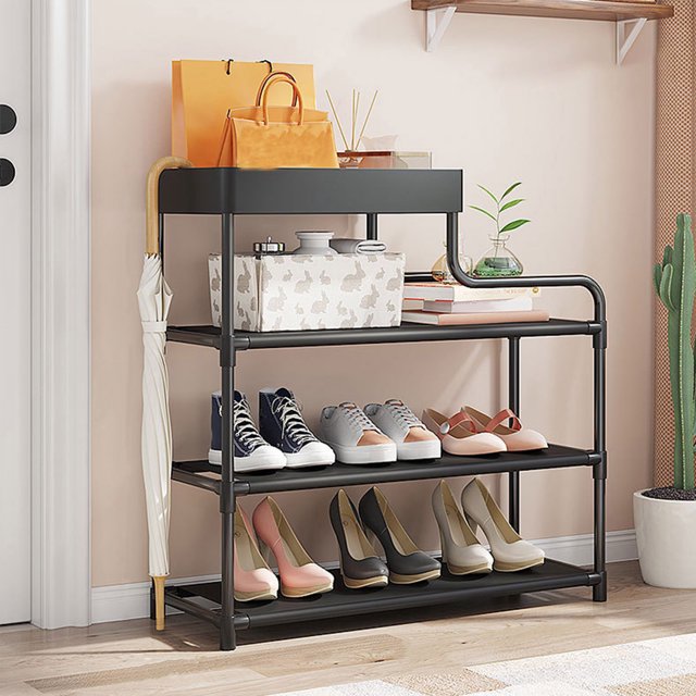HOARBOEG Porte-Chaussures Simple Porte d'Entrée Anti-Poussière Intérieur Économique Multi-Couches Armoire à Chaussures Dortoir Rangement Déesse