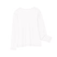 thumbnail image 4 of RXIRUCGD Chemises à Manches Longues pour Filles, Col Rond Mignon, Blouses Décontractées Élégantes, Blanc, Taille : 5 Ans, 4 of 7