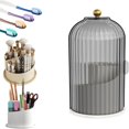 thumbnail image 2 of Concealed Toothbrush Holder Toothbrush Holders for Bathrooms 360 Rotating Waterproof Dustproof Toothpaste Holders with Sliding Lid for Vanity Makeup Brushes Holder Pen Holder Stora,a, 2 of 7