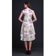 thumbnail image 4 of Bimba Robe d'Été Sans Manches à Col Rond pour Femmes, Imprimée Florale Feuilles Violettes/lilas et Pivoine, Tenue Décontractée-Petit, 4 of 6