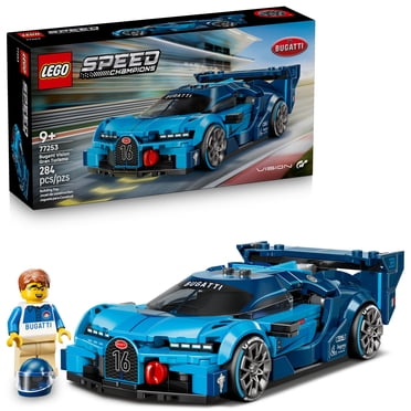 LEGO Speed Champions Bugatti Vision Gran Turismo Hyper Sports Car Building Toy for Kids & Gamers - Building Set W/Bugatti Driver Minifigure for Boys & Girls, Ages 9+ - Gift Idea for Birthdays - 77253