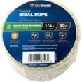 thumbnail image 1 of Mibro 231523 0.25 in. x 50 ft. Tru Gaurd Sisal Rope, Natural, 1 of 1