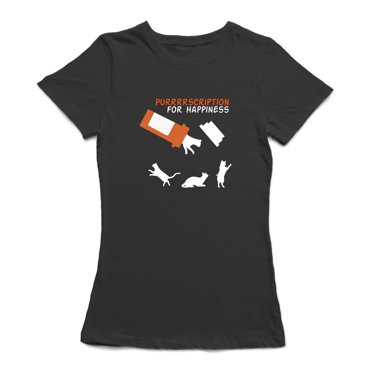 T-shirt Chat Qui Joue avec des Ombres de Chat T-shirt pour Femme