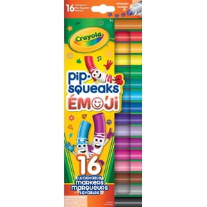 Crayola Emoji Marqueurs de timbres lavables, 16 Nombre