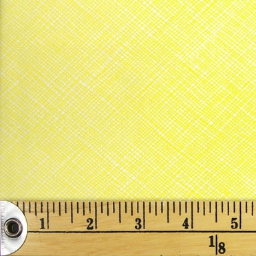 FABRIC CREATIONS jaune Pencil Crosshatch fat quarter 45 × 53 cm (20.9 in), 18x21
