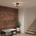 thumbnail image 2 of Artika Holt Rustic Flush Mount Ceiling Light Fixture, Black, 2 of 6