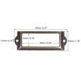 thumbnail image 2 of Unique Bargains 83x30mm Drawer Tag Label Metal Label Holder File Tag Frames Bronze Tone 30 Pack, 2 of 6