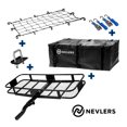 thumbnail image 1 of Nevlers Folding Hitch Mount Cargo Carrier w/ Bag, Net, Straps, & Stabilizer, 1 of 8