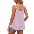 thumbnail image 5 of Yuyuzo Débardeurs pour Femmes Col Rond Sans Manches Camisole Ajourée Hauts d'Été Décontractés Fluides, 5 of 5