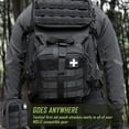 thumbnail image 1 of maskred Cloth Durable Construction First Aid Kits Bag Foldable First Aid Bag black 1Set, 1 of 6
