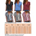 thumbnail image 2 of MAWCLOS Chemises pour Femmes Col à Revers Manches Courtes Blouse Boutonnée Tunique d'Affaires Bordeaux TG, 2 of 2