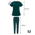 thumbnail image 3 of TISHITA Nursing Scrub Set Comfortable Breathable with Pockets Fashion Tops Pants Green Color M, 3 of 8