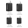 thumbnail image 3 of Rbaofujie Portable Travel Organizer Bag Compressed Four Piece Set Of Toiletries Cosmetics Clothes Shoes Compressed Storage Bag, 3 of 7