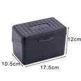 thumbnail image 3 of ZTTD Business Card Organizer, Index Card Holder, Plastic Index Card Holder Box for Flashcards, Notecards, Recipes, 300-400 Capacity, Black, L, 3 of 9