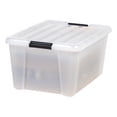 thumbnail image 3 of IRIS 42 L Plastic Storage Box with Buckles, Pearl, 4 Pack, 3 of 9