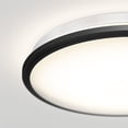 thumbnail image 3 of Artika Modern LED 13 In. Flush Mount Ceiling Light Fixture, Matte Black, 3 of 8