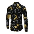 thumbnail image 2 of Innerwin Tunic Shirt Button Down Mens Shirts Daily Lapel Neck Comfy Tops Elk 2XL, 2 of 3