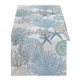 thumbnail image 2 of Table Cloth Clearance Coastal Beach Tablecloth Sea Animals Summer Theme Nautical Sea Satrfish Theam Summer Ocean Home Decor For Table Dining Room Kitchen, Home Textile Table Cloth, 2 of 4