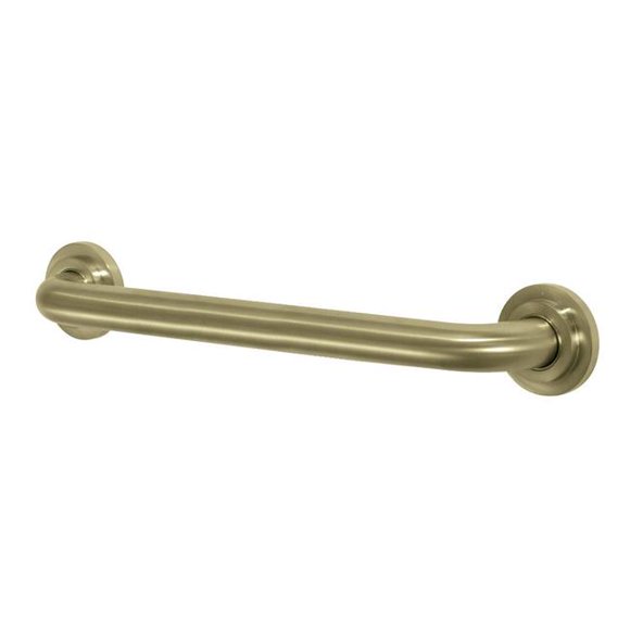 Kingston Brass DR414187 Manhattan 18" Decorative Grab Bar Brushed Brass