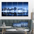 thumbnail image 1 of Night New York City Miroir - Impression sur Toile de Paysage Urbain, 1 of 3