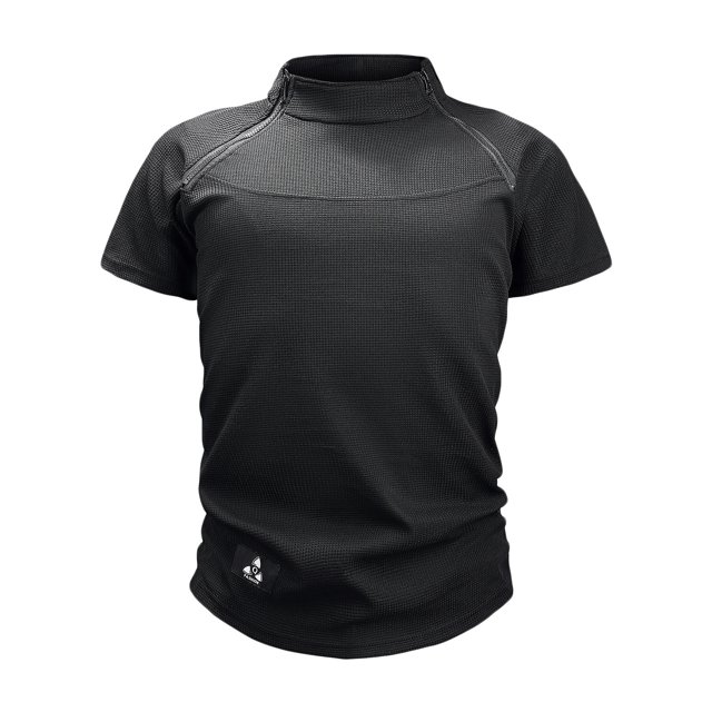 LSLJS Mens Mode Casual Fermeture Éclair Stand Up Collar Shorts Col Rond Pull Tops, Mens Shirts Vêtements d'Été