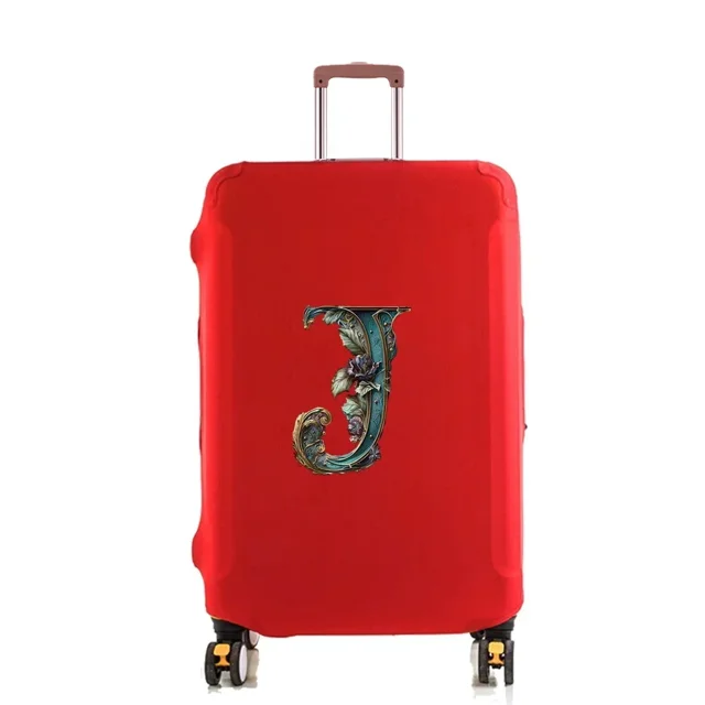 Luggage Dust Cover Pull-rod Case Protector Reusable for Washable 18-32inch Graphi Letter Printed Pattern Travel Accessories 8Graphic Letter J S