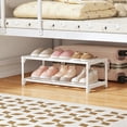 thumbnail image 2 of Sentmoon Shoes Rack Shoe Rack Organizer Shoe Rack Shoe Rack Storage Organizer with 2 Tiers Metal Shelves for Bedroom Closets Entry Dorm Room, 2 of 7