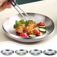 thumbnail image 1 of Sentmoon Large Fruit Bowl for Kitchen Counter Stainless Steel Plates Chopsticks Spoons Tableware Portable Household Fruit Plates Multiple Colors Protected From Scalding Hands, 1 of 7