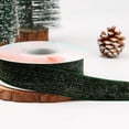 thumbnail image 4 of ABPWLY Velvet Ribbon 5 Yards Green Glitter Christmas DIY Bow Wrapping Holiday Table Decoration Satin Flocking Craft Multipack Multiple Widths 1Pc 177.17in, 4 of 6