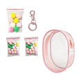 thumbnail image 4 of Bunblic Clear Figure Display Bag,PVC Doll Display Case,Zipper Closure Tiny Doll Pouch Small Doll Storage Bag for Mini Dolls Figures peach pink, 4 of 7