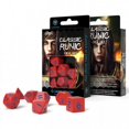 thumbnail image 1 of Q-workshop QWOSCLR2A Classic Runic Dice, Red & Blue - Set of 7, 1 of 1