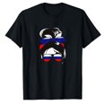 thumbnail image 1 of AALJY Russie Chignon Décoiffé Femme Russe Cadeau T-Shirt Russie pour Femme, 1 of 5