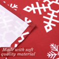 thumbnail image 3 of Nappe de Noël 60 Pouces, Nappe Ronde Extérieure d'Hiver Décorations de Noël Décoration de Table Couvre-Table de Salle à Manger, Ferme Noël Flocon de Neige Rouge pour Banquet Fête Cuisine Salle à Manger, 3 of 6