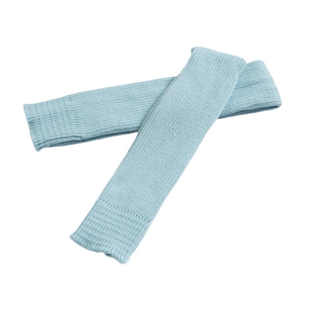 KLKCMS Ballet Leg Warmers Boot Socks Boot Stockings Fashion Winter Warm Leg Covers over Light Blue