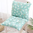 thumbnail image 4 of Coussin de Chaise à Dossier Haut, Coussin pour Chaise Berçante Intérieur Extérieur Toutes Saisons Imperméable avec Sangles, Design Pliable, Lin, 4 of 8