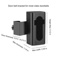 thumbnail image 3 of Support de Sonnette Vidéo de Vol Compatible, Support de Sonnette Vidéo, Pince de Porte Fixe de Sécurité Support Métallique, Support de Montage Réglable Sans Perçage Adaptateur de Cale, 3 of 9