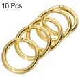 thumbnail image 3 of Unique Bargains Gold Round Zinc Alloy Spring Gate O Ring Snap Clip Buckle (10 Pack), 3 of 5