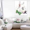 thumbnail image 1 of Design Art Bull Terrier Dog Canvas Print, 1 of 3