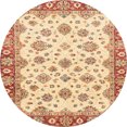 thumbnail image 1 of Ahgly Company Tapis d'Intérieur Ronds Abstraits Brun Chocolat, Tapis de Zone Abstraits, 3 Pieds Rond, 1 of 6