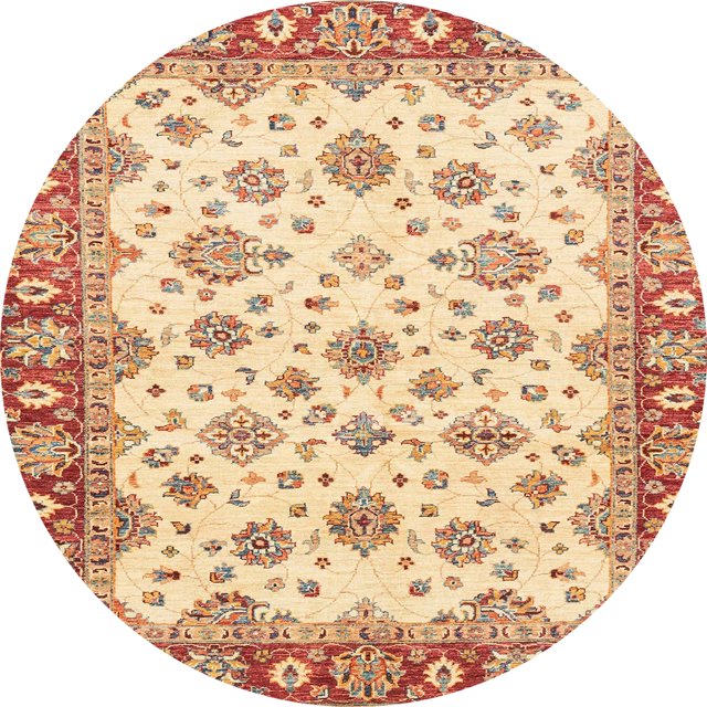 Ahgly Company Tapis d'Intérieur Ronds Abstraits Brun Chocolat, Tapis de Zone Abstraits, 3 Pieds Rond