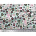 thumbnail image 3 of Soimoi Velvet Fabric Mandala Kaleidoscope Decor Fabric Printed Yard 58 Inch Wide, 3 of 3