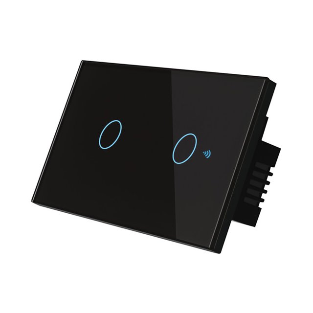 Wi-Fi Smart Light Switch Voice Control, Remote Control, RF433, Touch Control Compatible with Alexa Google Home Schedule, Timer, Countdown No Wiring or Hub Required