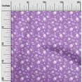 thumbnail image 2 of oneOone Rayon Purple Fabric Floral Craft Projects Decor Fabric Printed By The Yard 56 Inch Wide, 2 of 5