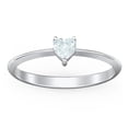 thumbnail image 2 of Heart Birthstone Ring - Aquamarine (March), 2 of 6