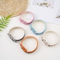 thumbnail image 4 of Reflective Instagram Wind Leather Check Pet Collar for Cats and Small Dogs with Glowing Light Ring, 4 of 4