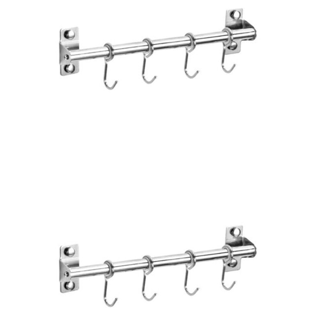 maskred Outils de Support de Cuisine Efficaces et Organisés Faciles à Installer Résistants à la Rouille Support d'Ustensiles de Cuisine Poteau Simple+30cm+4 2Ensemble