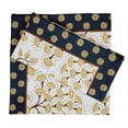 thumbnail image 1 of Vargottam Collection de Luxe Linge de Table Décor Serviette en Coton Tissu Imprimé Serviettes Réutilisables Ensemble de 12, 20 X 20 - Bloc Asiatique, 1 of 6