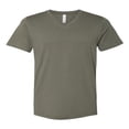 thumbnail image 1 of Bella Canvas T-Shirt Jersey à Col en V pour Homme, 3TG, Vert Militaire, 1 of 1