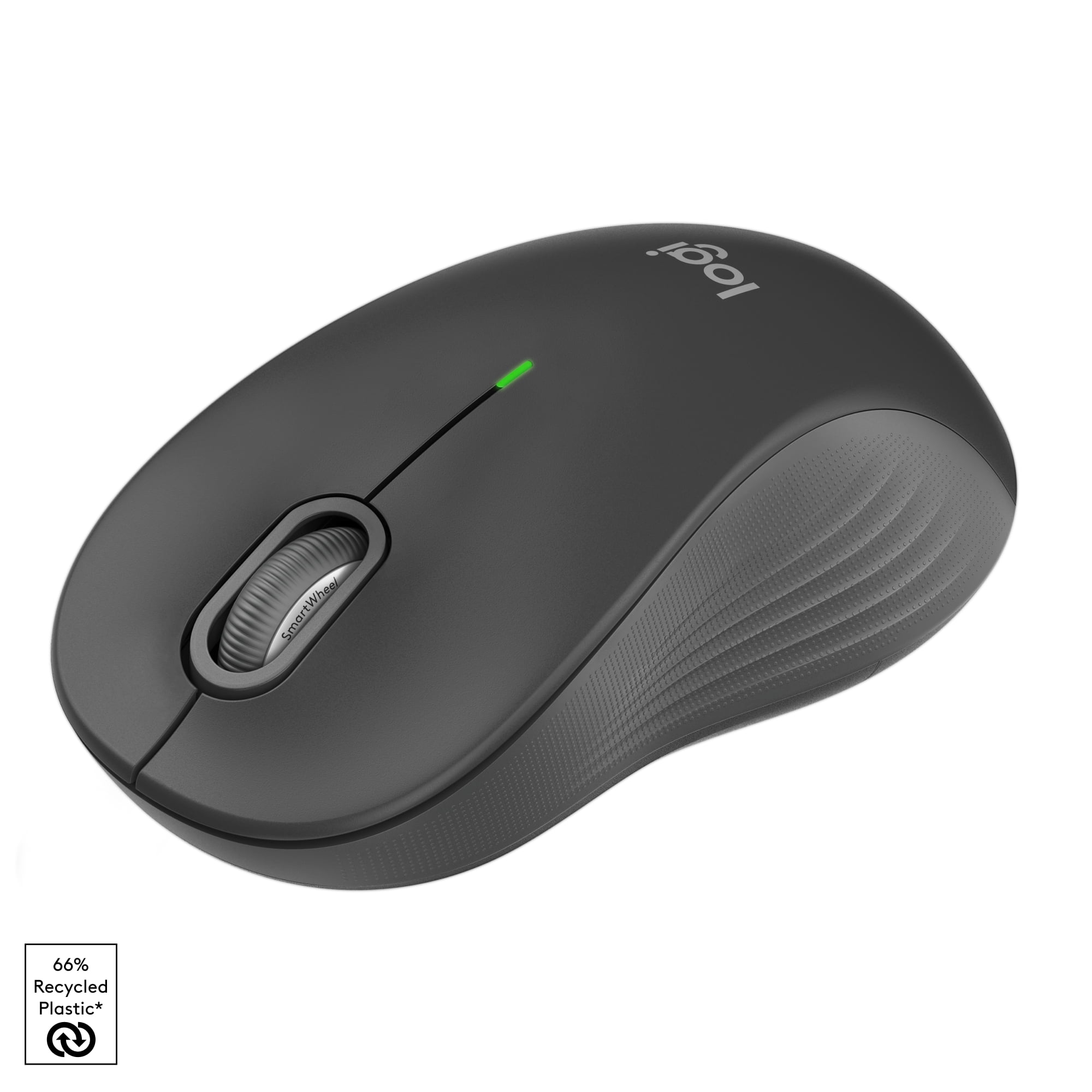 Logitech Signature Full Size Wireless Mouse - For Large Sized Hands, 2-Year Battery, Silent Clicks, Bluetooth, Multi-Device Compatibility - Graphite