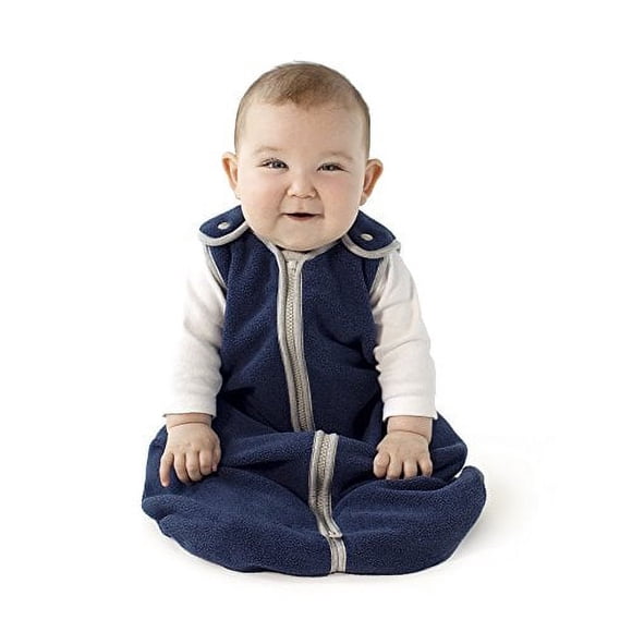 Sleep Nid Sac de Couchage pour Bébé en Molleton, Bleu Marine, Grand (18-36 Mois)